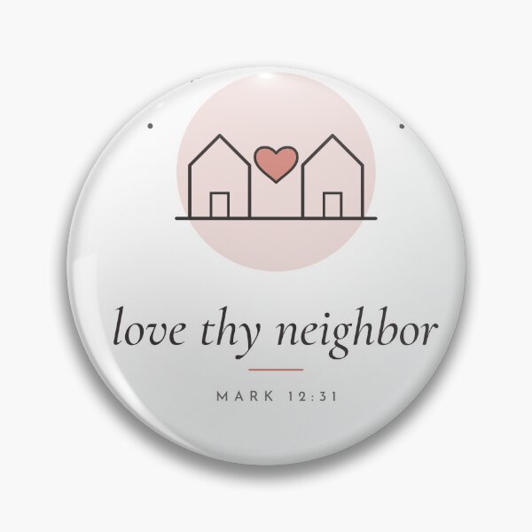 Item preview, Love Thy Neighbor Minimal Houses and Heart designed and sold by CataRedBubble.