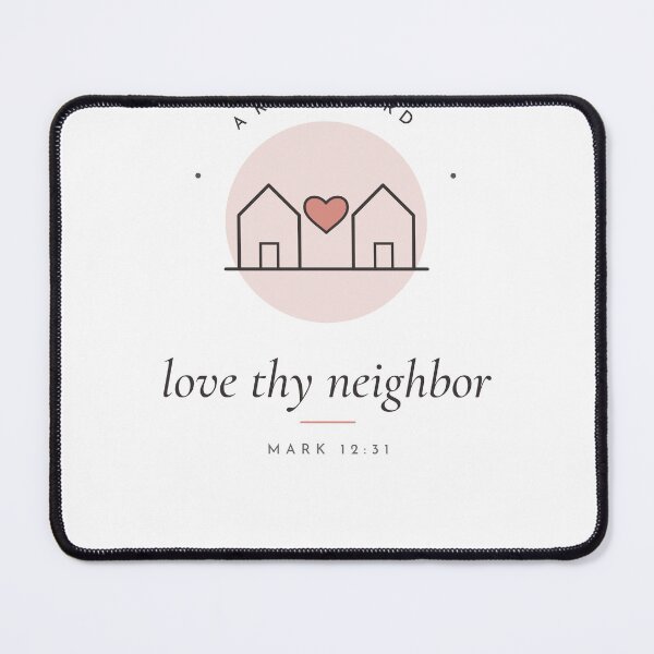 Item preview, Love Thy Neighbor Minimal Houses and Heart designed and sold by CataRedBubble.