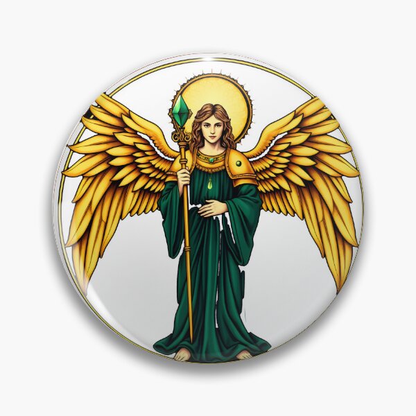 Item preview, Archangel Raphael Healing Staff | Gold Illuminated designed and sold by Midnight Sigil.