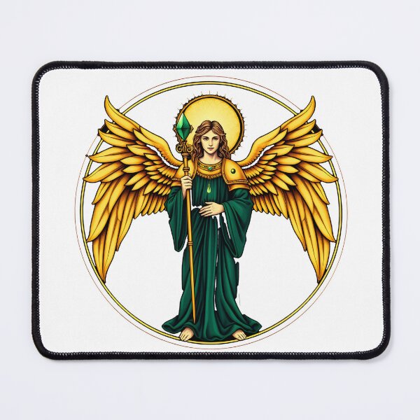 Item preview, Archangel Raphael Healing Staff | Gold Illuminated designed and sold by Midnight Sigil.