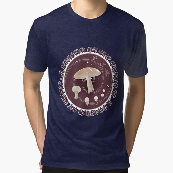 A Friend of the Fungi is a Friend of Mine, Mushroom Life Cycle design. Tri-blend T-Shirt
