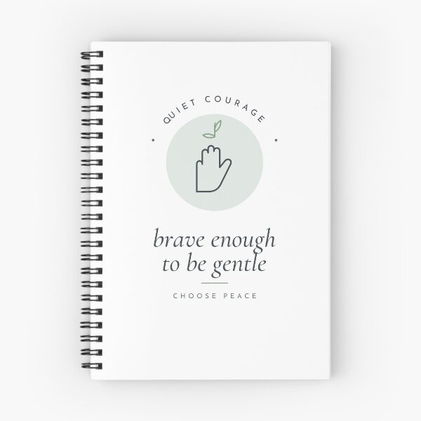 Item preview, Brave Enough to Be Gentle Minimal Peace designed and sold by CataRedBubble.