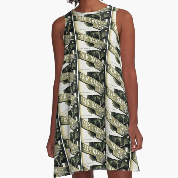 Fair Oaks Avenue, South Pasadena, California by Mistah Wilson A-Line Dress