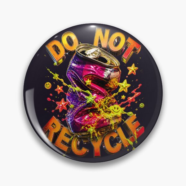 Item preview, Do Not Recycle Crushed Soda Can designed and sold by CloudyCatArt.