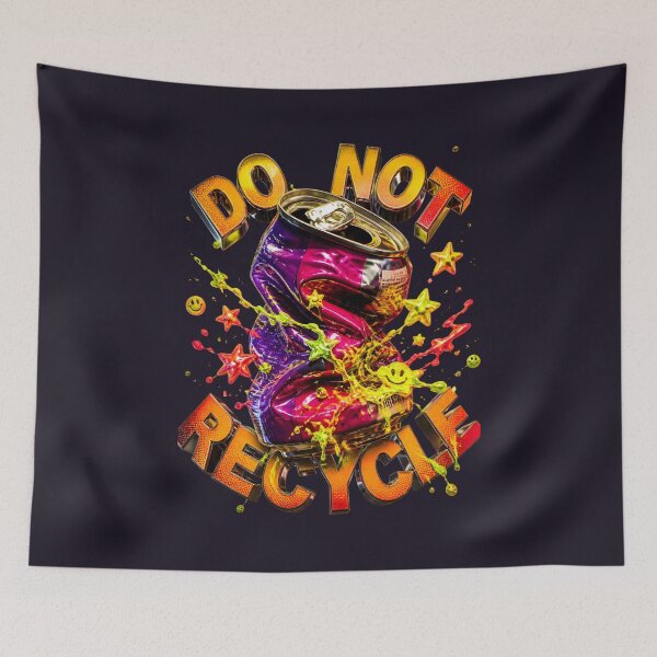 Item preview, Do Not Recycle Crushed Soda Can designed and sold by CloudyCatArt.