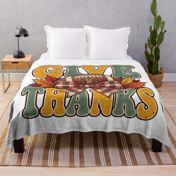 Item preview, Chicago Football Give Thanks Bear Thanksgiving Vintage designed and sold by DYALEEZ-XCR.