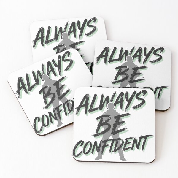 Item preview, Always Be Confident Motivational Typography Design designed and sold by ThePrintArt.