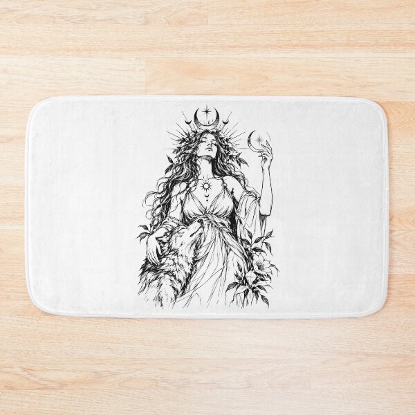 Item preview, Divine Feminine - Celestial Goddess and Wolf designed and sold by bapupa.