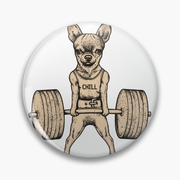 Item preview, Cute Chihuahua Lifting Weights Design for Fitness and Dog Lovers designed and sold by SpiritChuu.