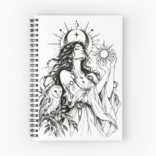 Item preview, Divine Feminine - Mystical Sun Goddess and Owl designed and sold by bapupa.