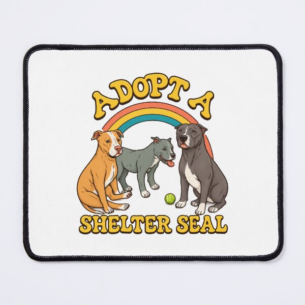 Item preview, Adopt a Shelter Seal Cute Animal Rescue Awareness Design designed and sold by SpiritChuu.