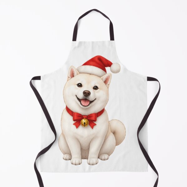 Item preview, Cute Christmas Black Shiba Inu - Sitting Santa Puppy designed and sold by vekotpu.