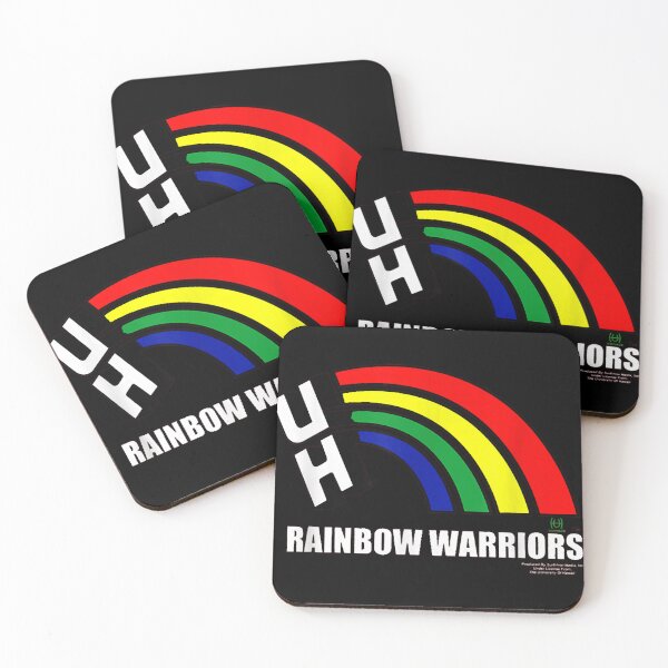 Item preview, University of hawaii hawaii rainbow warrior logo designed and sold by JohnnyMueller.