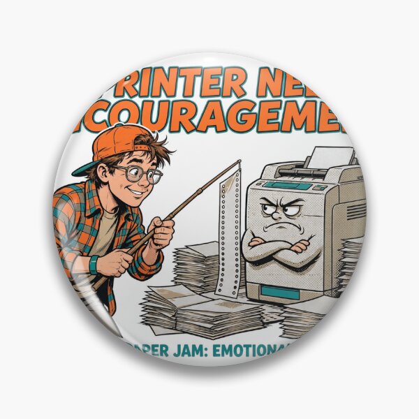 Item preview, My Printer Needed Encouragement Funny Gen X T-Shirt designed and sold by Hearth & Hue.