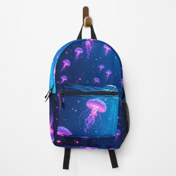Item preview, Surreal Ocean Floor with Hundreds of Glowing Neon Jellyfish designed and sold by AWADHESH CHAURASIA.