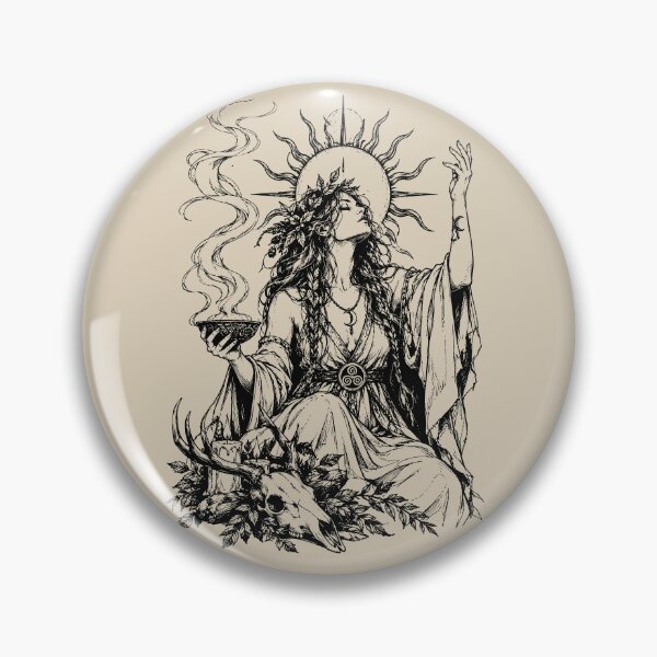 Item preview, Pagan Mystical Sunlit Ritual Witch designed and sold by bapupa.