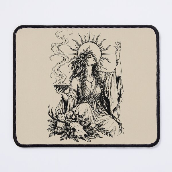 Item preview, Pagan Mystical Sunlit Ritual Witch designed and sold by bapupa.