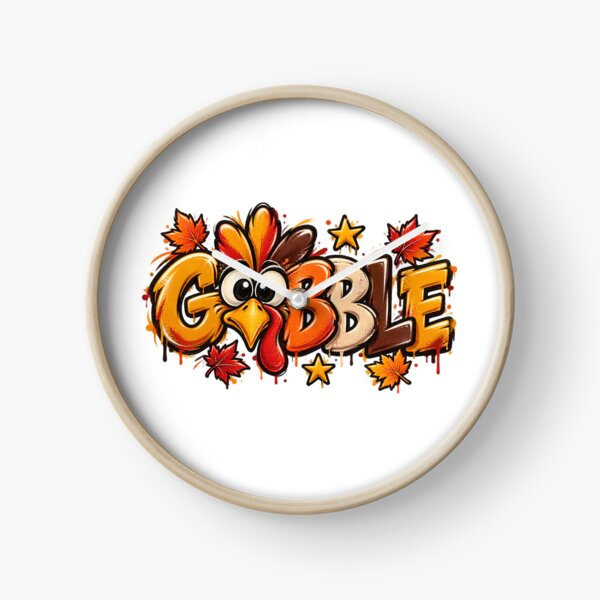 Item preview, Funny Gobble Turkey Face Graffiti Style Thanksgiving Graphic designed and sold by DYALEEZ-XCR.
