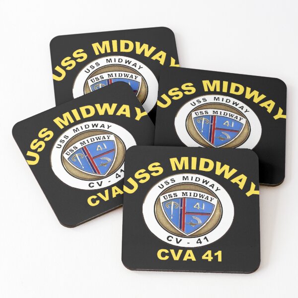 Item preview, USS Midway (CVBCVACV-41) Crest for Dark designed and sold by JohnnyMueller.