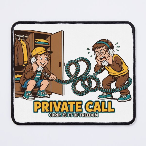 Item preview, Private Call Funny Gen X T-Shirt designed and sold by Hearth & Hue.