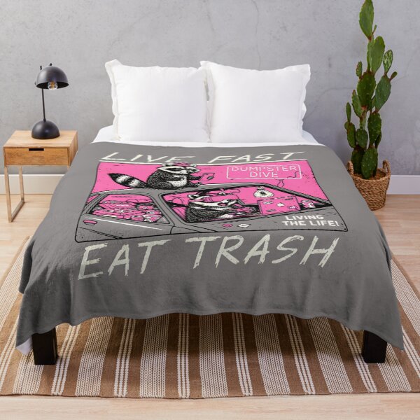 Item preview, Live Fast Eat Trash Opossum Raccoon Driving-16 designed and sold by emmiedierc.