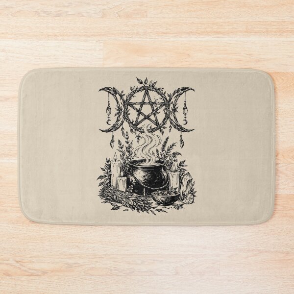 Item preview, Altar místico de brujería de triple luna de Wicca designed and sold by bapupa.