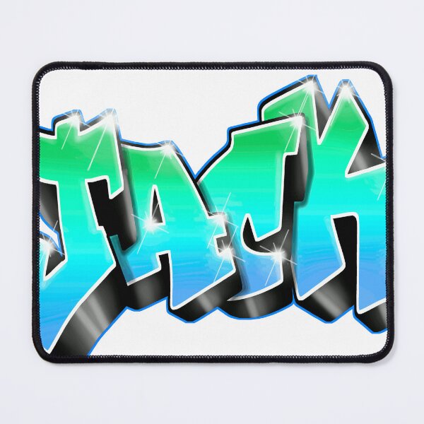 Item preview, JACK Name Graffiti Rainbow v4 – Cool Custom Street Art Gift designed and sold by BlachGallery.