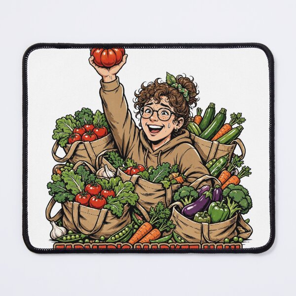 Item preview, Farmer's Market Haul Funny Millennial T-Shirt designed and sold by Hearth & Hue.