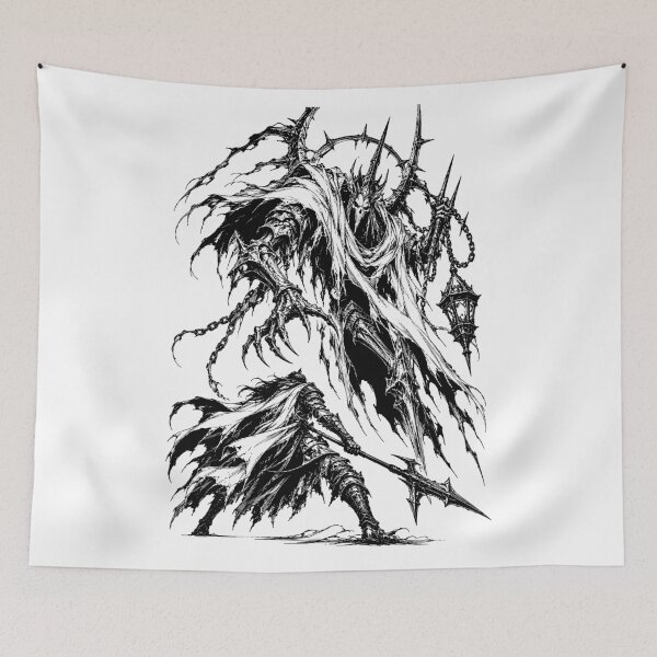 Item preview, Boss Battle - Skeletal Behemoth Versus Lone Warrior designed and sold by bapupa.