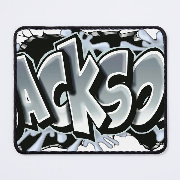 Item preview, JACKSON Name Graffiti Black and white – Cool Custom Street Art Gift designed and sold by BlachGallery.