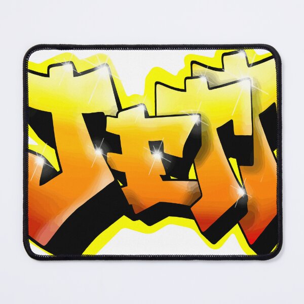 Item preview, JETT Name Graffiti Orange – Cool Custom Street Art Gift designed and sold by BlachGallery.