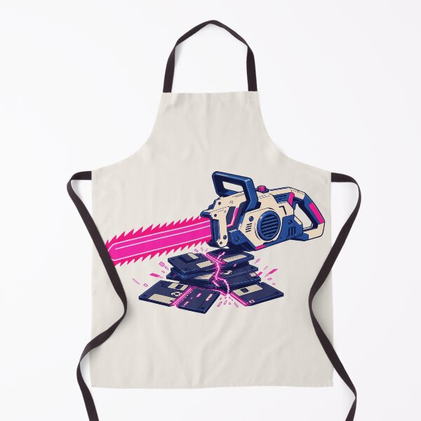 Item preview, Neon Chainsaw vs Floppy Disks designed and sold by KungPowUnicorn.