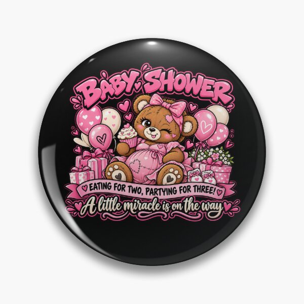 Item preview, Cute Pink Teddy Bear Baby Shower designed and sold by Ekstrashop.