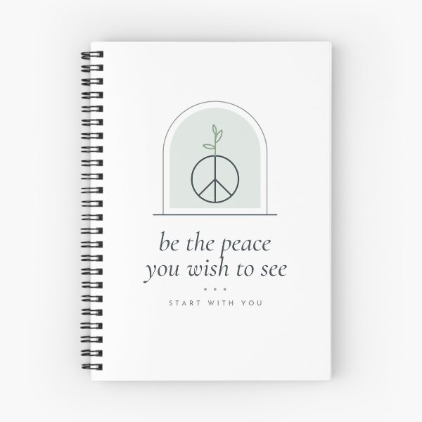 Item preview, Be the Peace You Wish to See Minimal Peace Sign designed and sold by CataRedBubble.