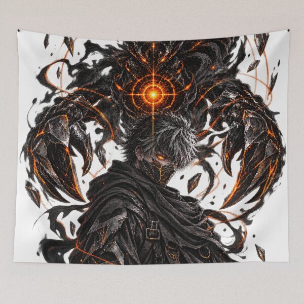 Item preview, Infernal Dragon Guardian and Shadow Warrior Fantasy Art designed and sold by irfanshikh.