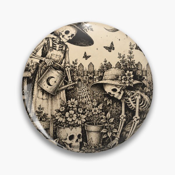 Item preview, Skeleton Witches Tea Party – Vintage Gothic Halloween designed and sold by Blink Art Studio.