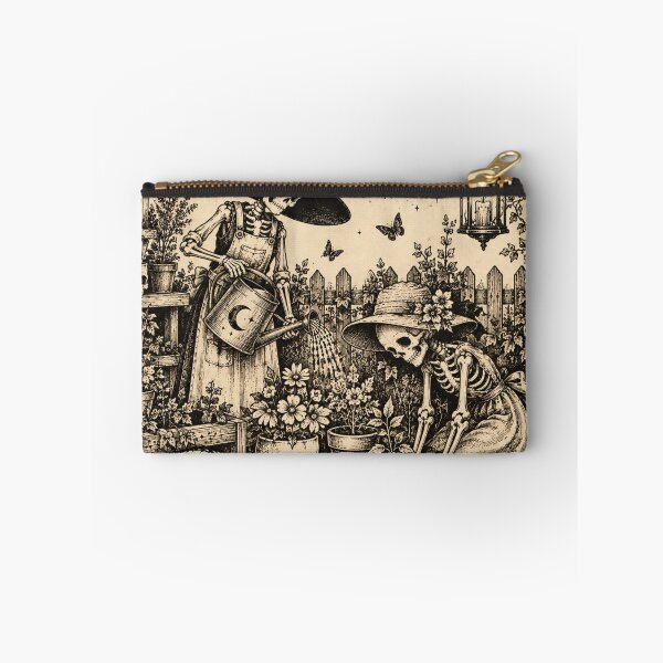 Item preview, Skeleton Witches Tea Party – Vintage Gothic Halloween designed and sold by Blink Art Studio.
