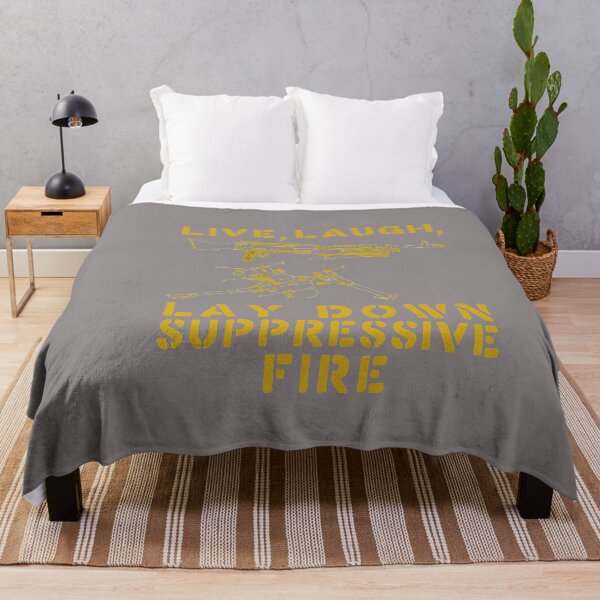 Item preview, Live Laugh Lay Down Suppressive Fire Gun Shirt-79 designed and sold by vanessshan.