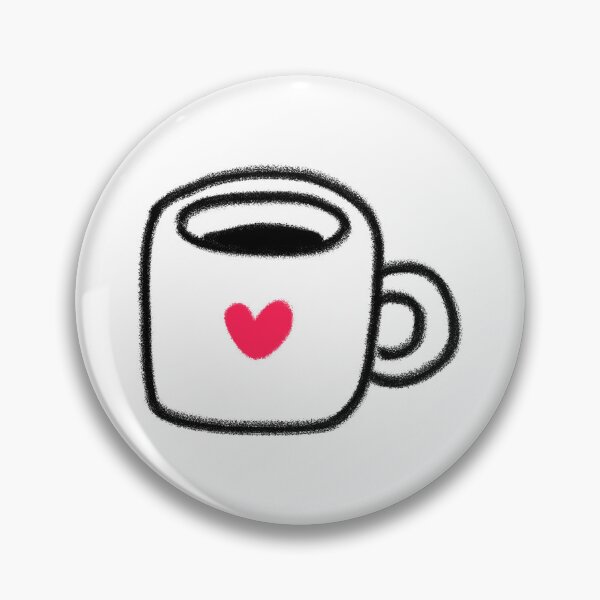 Item preview, Cute Coffee Mug with Pink Heart designed and sold by tammist.