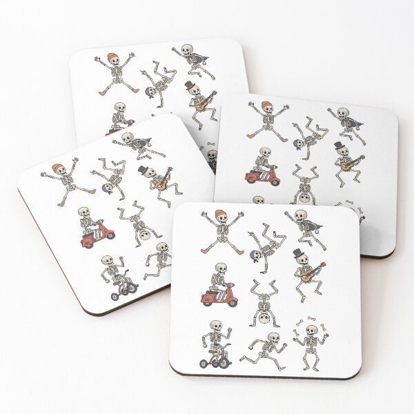 Item preview, Funny Skeletons Set Funny Dancing Riding Playing Cute Skeleton Pack designed and sold by ChubbyGoong.