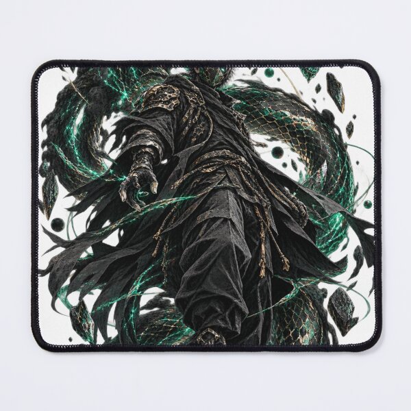 Item preview, Emerald Spirit Dragon and Mystic Shadow Warrior Art designed and sold by irfanshikh.