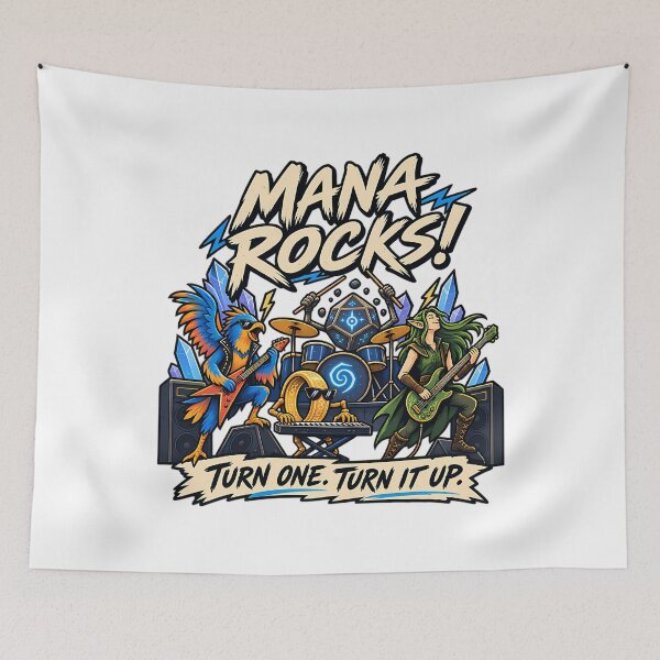 Item preview,  Mana Rocks Turn One Turn It Up  Fantasy Card Game Rock Band designed and sold by Kellanfrost33.