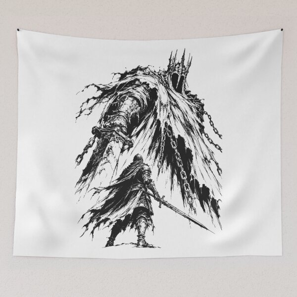 Item preview, Soulsborne - Knight Faces the Crowned Colossus designed and sold by bapupa.