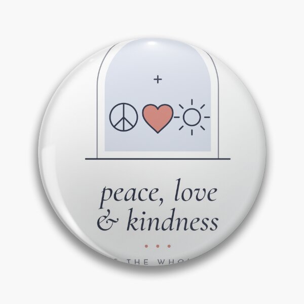 Item preview, Peace Love and Kindness Minimal Icons Arch designed and sold by CataRedBubble.