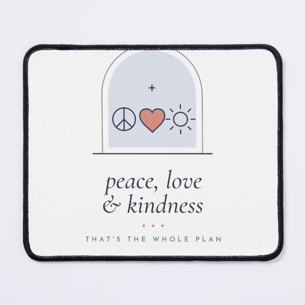 Item preview, Peace Love and Kindness Minimal Icons Arch designed and sold by CataRedBubble.