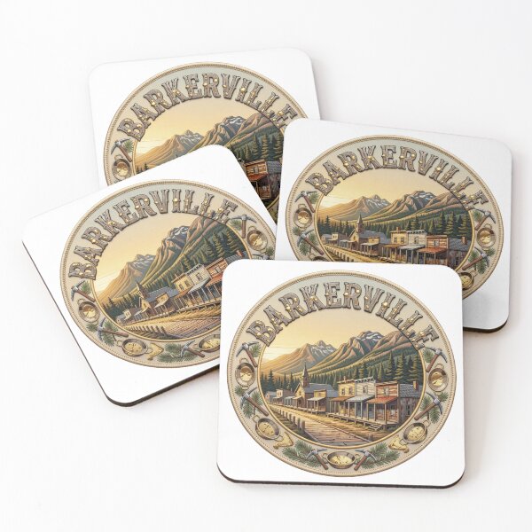 Item preview, Barkerville British Columbia Canada Gold Rush Boardwalk Village Embroidered Patch Sticker designed and sold by Imaginarium of Chaos falcon88 .