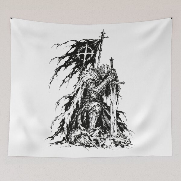 Item preview, Soulslike - Mournful Knight Beneath the Torn Banner designed and sold by bapupa.
