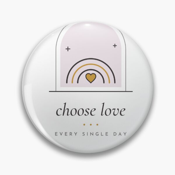 Item preview, Choose Love Minimal Rainbow Heart Arch designed and sold by CataRedBubble.
