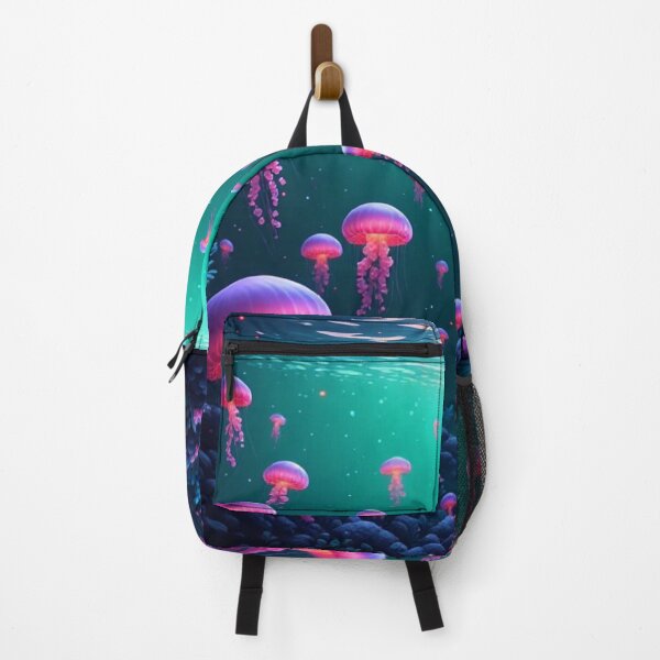 Item preview, Dreamy Neon Jellyfish Swimming Under Starry Sea Surface designed and sold by AWADHESH CHAURASIA.