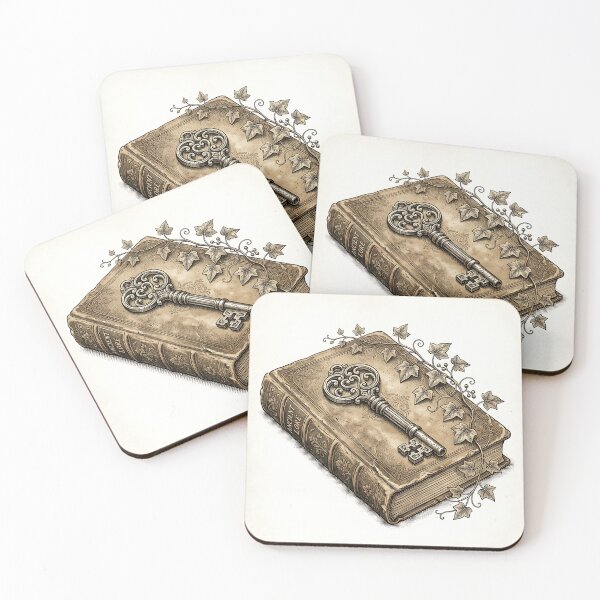 Item preview, Vintage Ancient Lore Grimoire with Skeleton Key designed and sold by Michaelragheb.